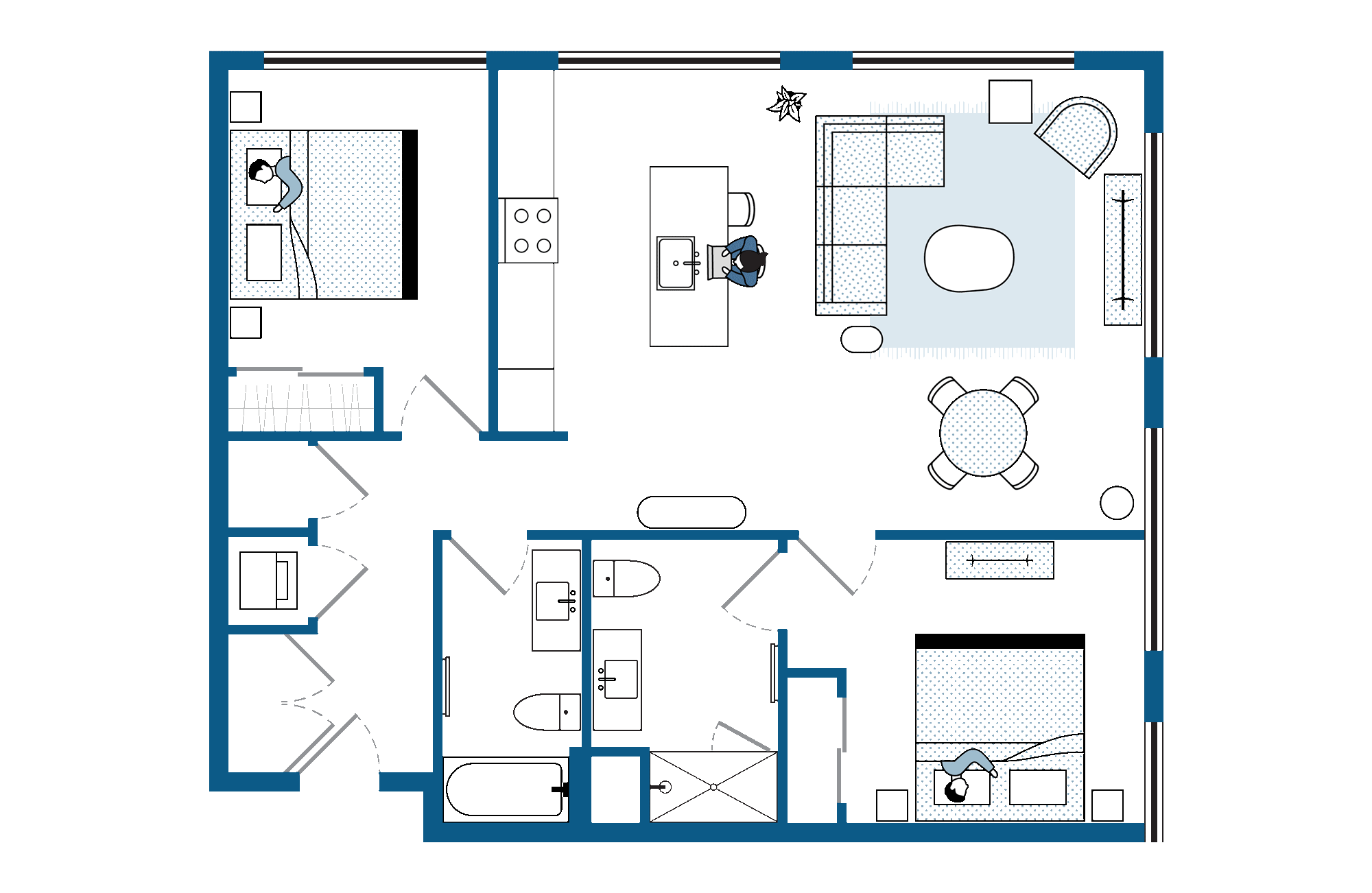 Two Bedroom | 1,089 Sq. Ft. Two Bedroom | 1,089 Sq. Ft.
