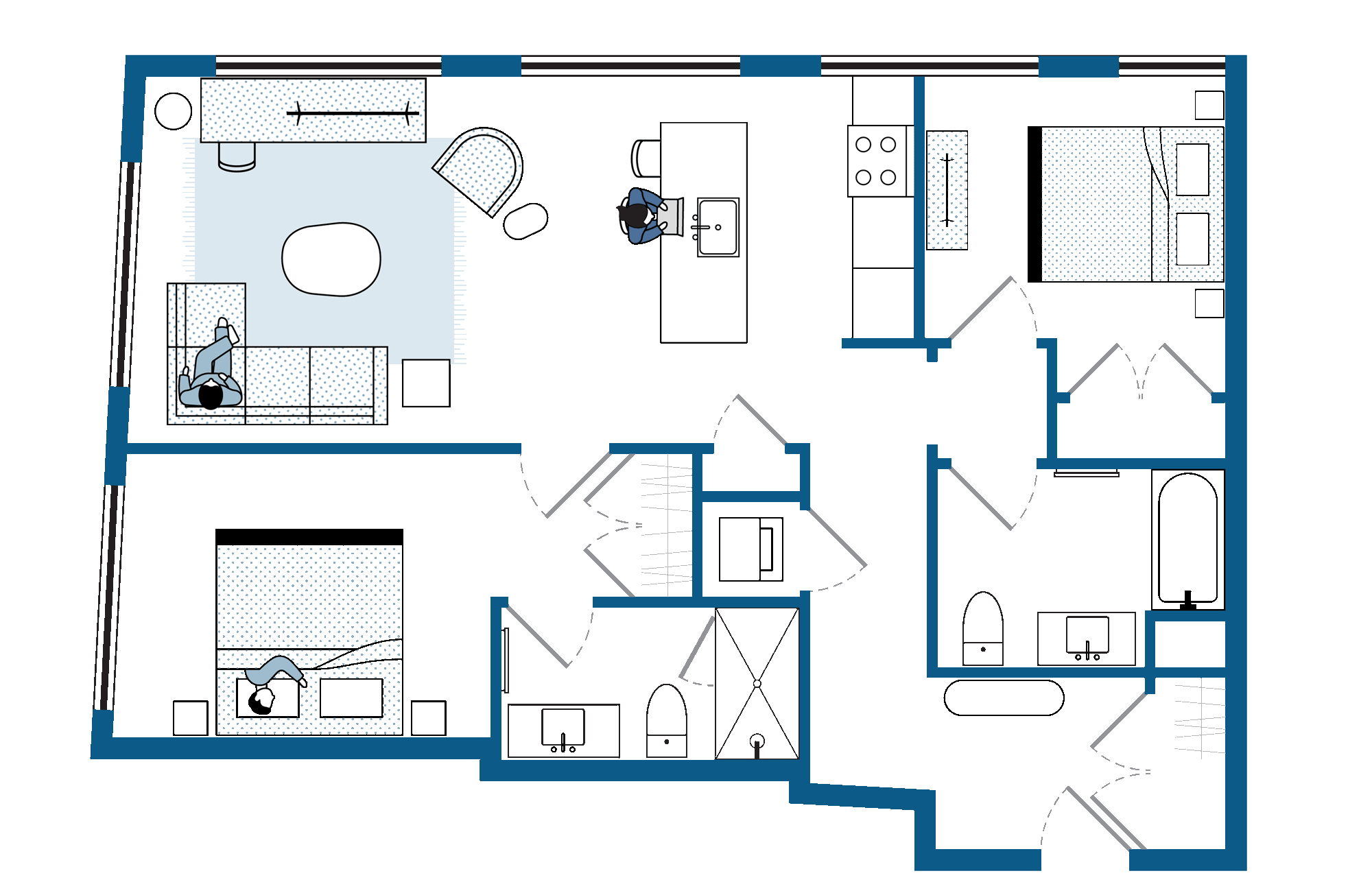 ADA Two Bedroom | 1,000+ Sq. Ft. ADA Two Bedroom | 1,000+ Sq. Ft.