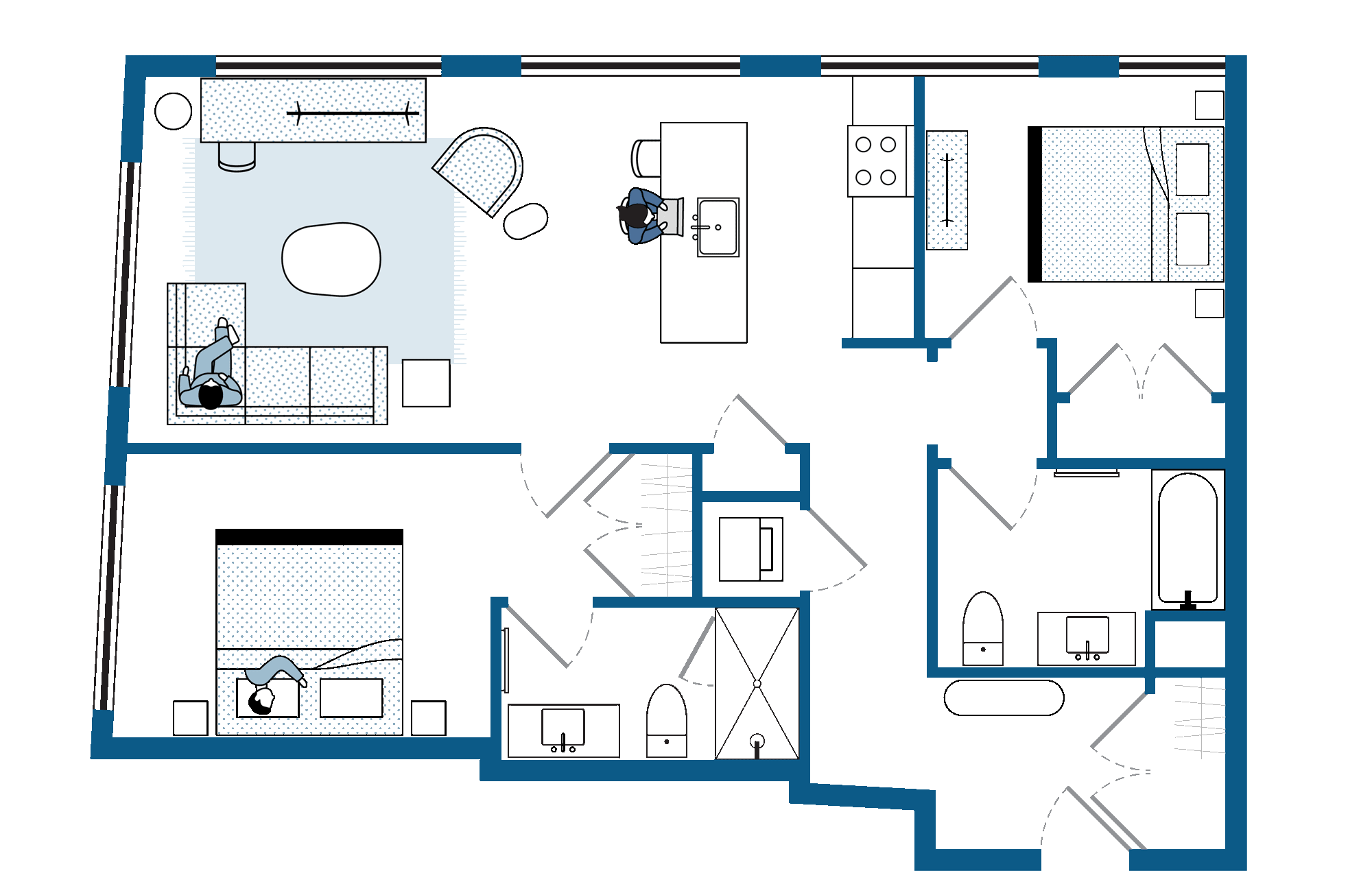 ADA Two Bedroom | 1,000+ Sq. Ft.