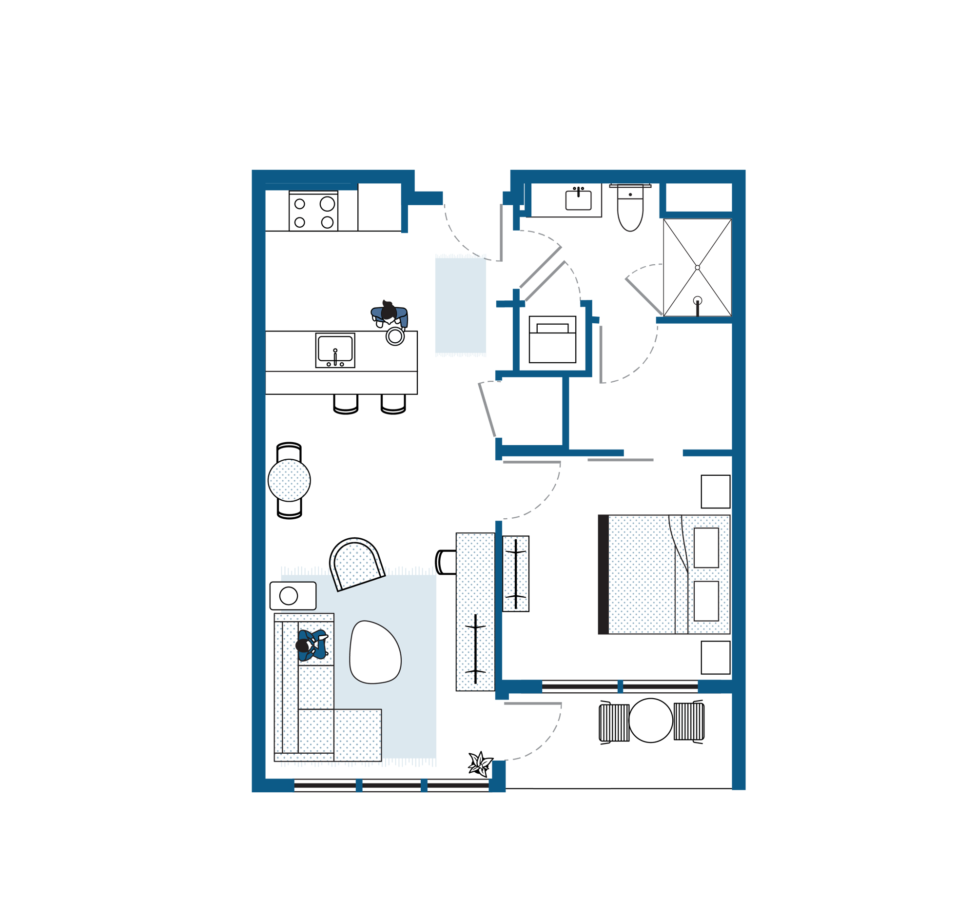 One Bedroom Floor Plan One Bedroom Floor Plan