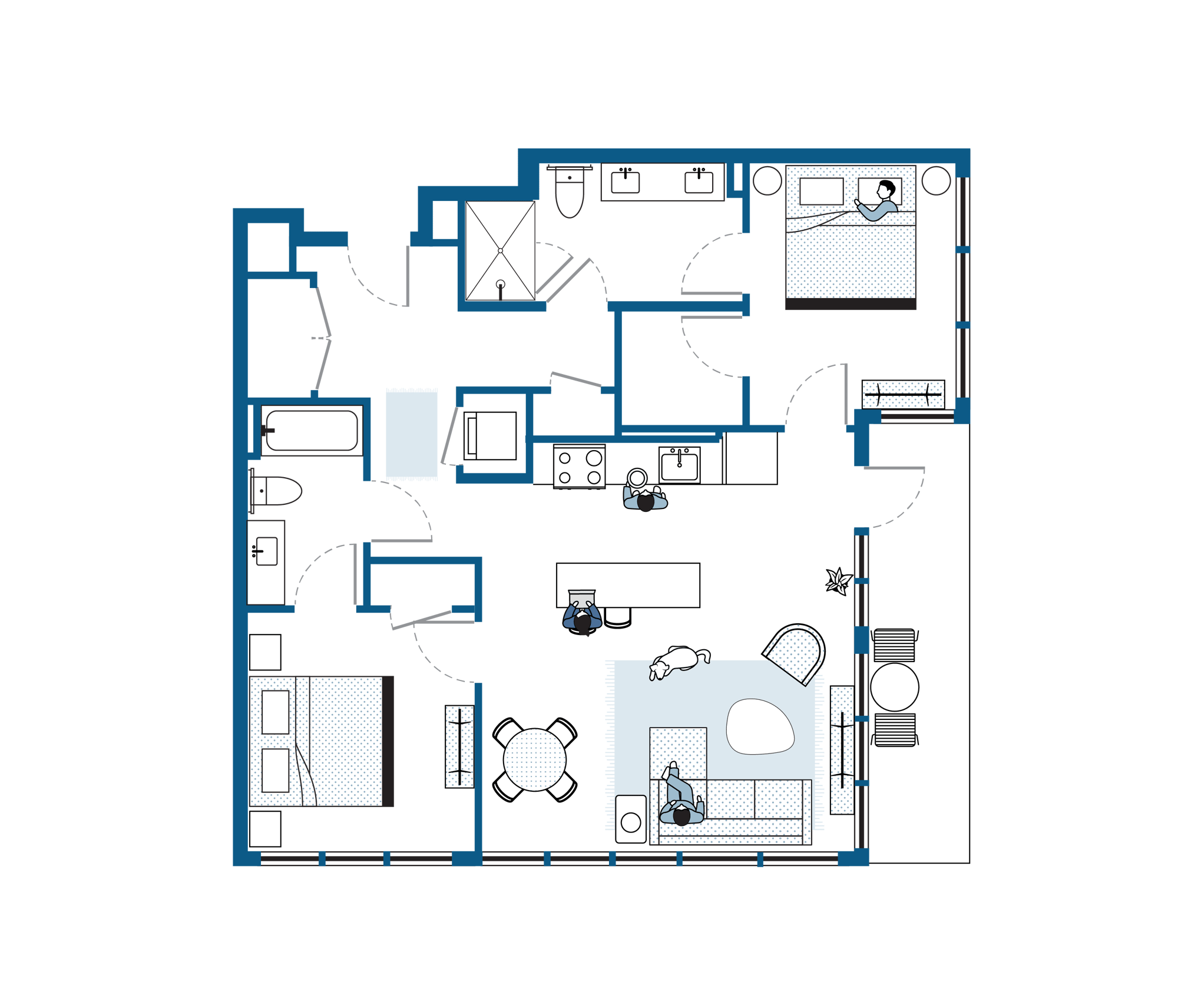 Two Bedroom Floor Plan Two Bedroom Floor Plan