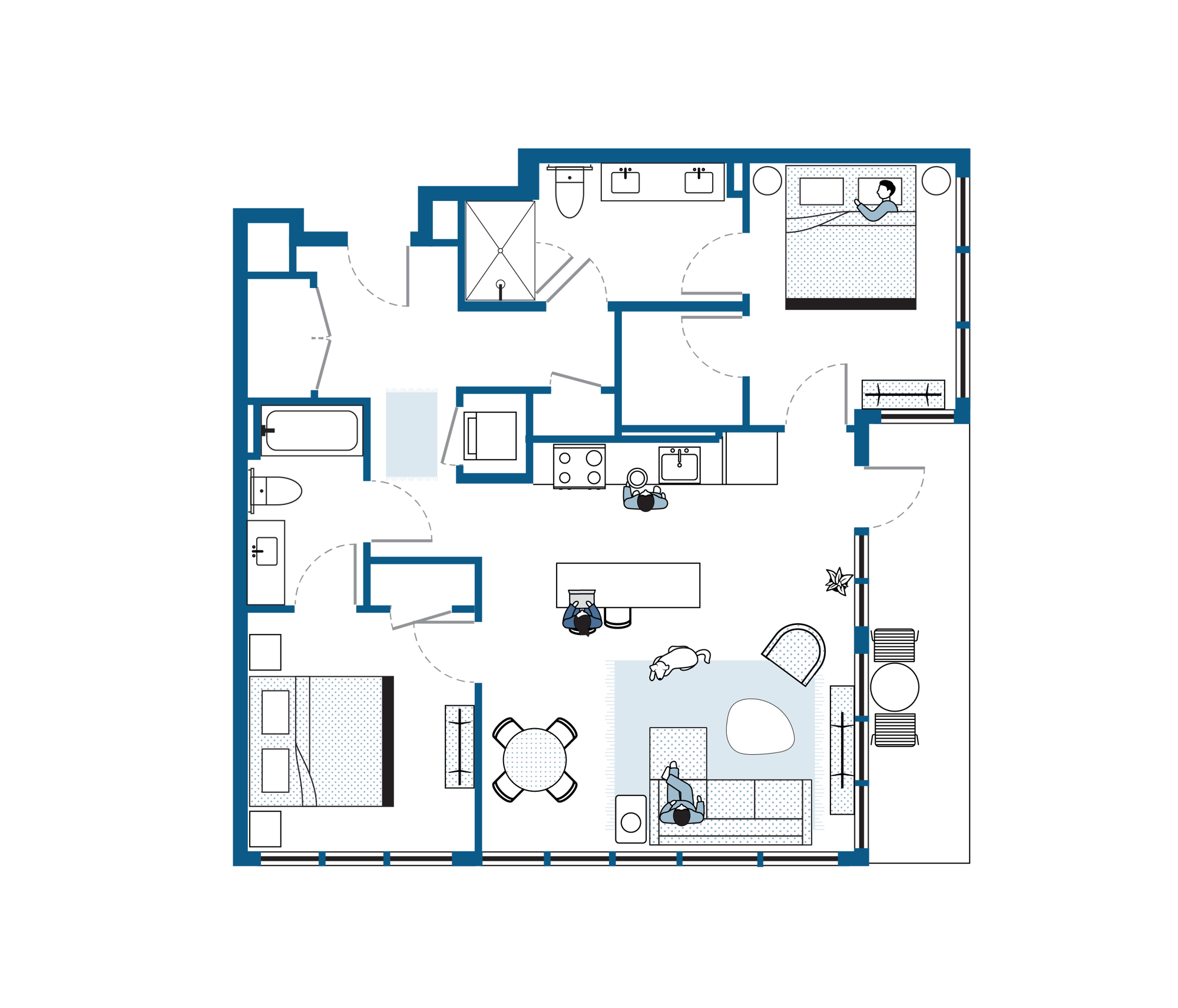 Two Bedroom Floor Plan