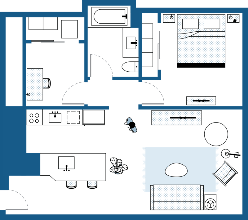 Ond Bedroom Den Floor Plan