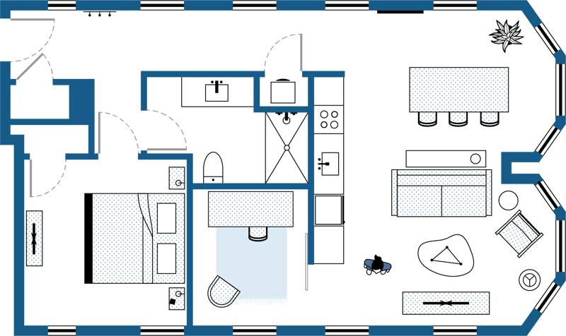 One Bedroom Den Floor Plan One Bedroom Den Floor Plan