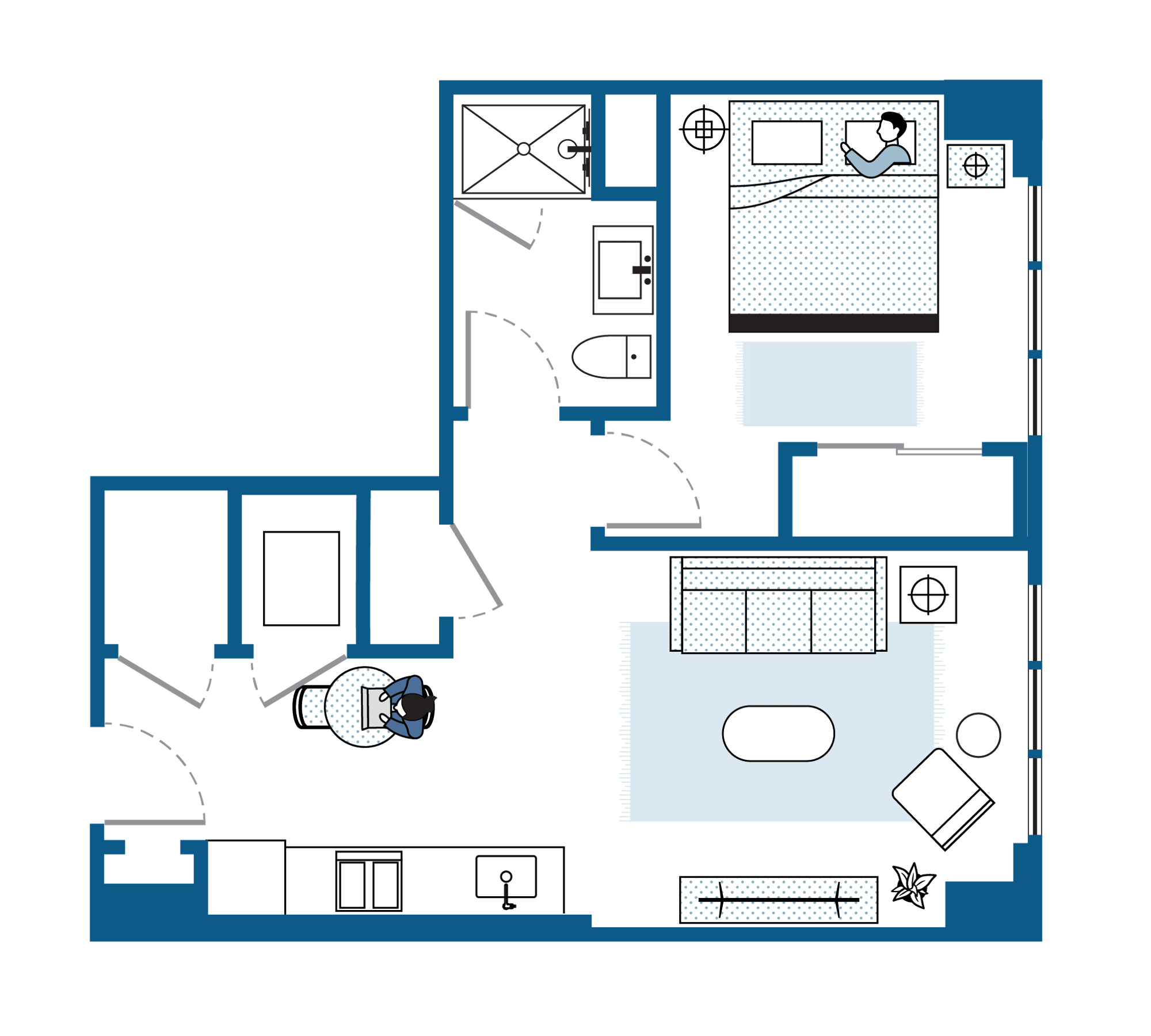 One Bedroom / 655 square feet