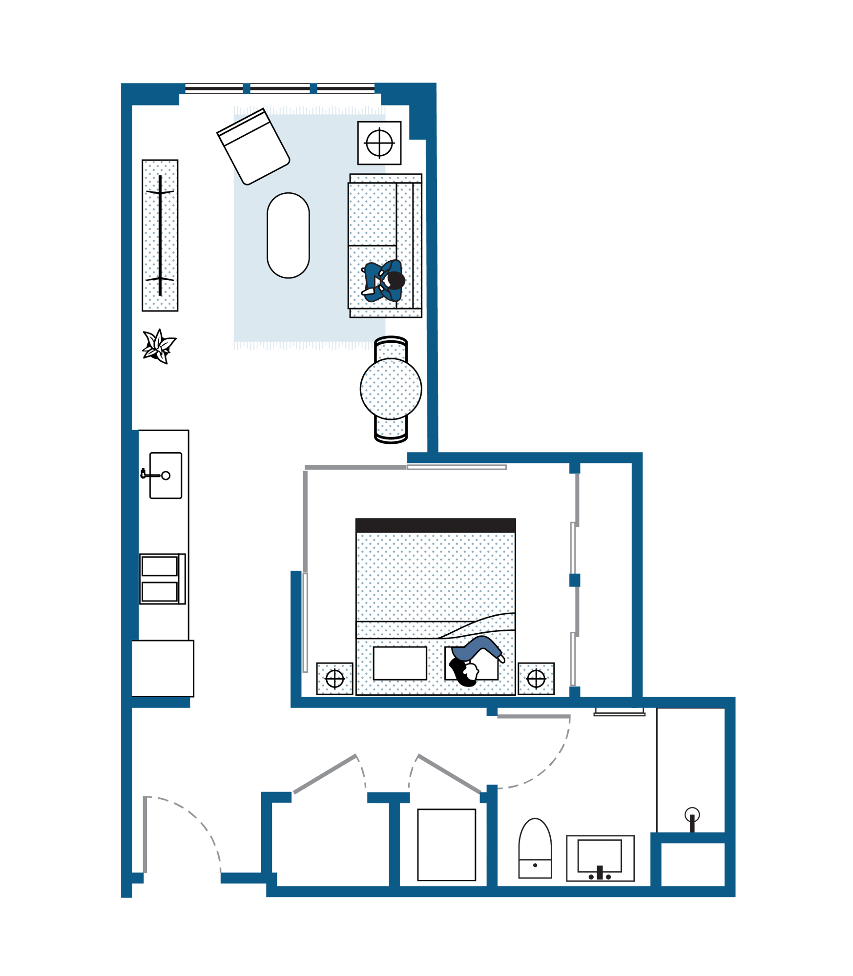 Junior One Bedroom / 575 square feet