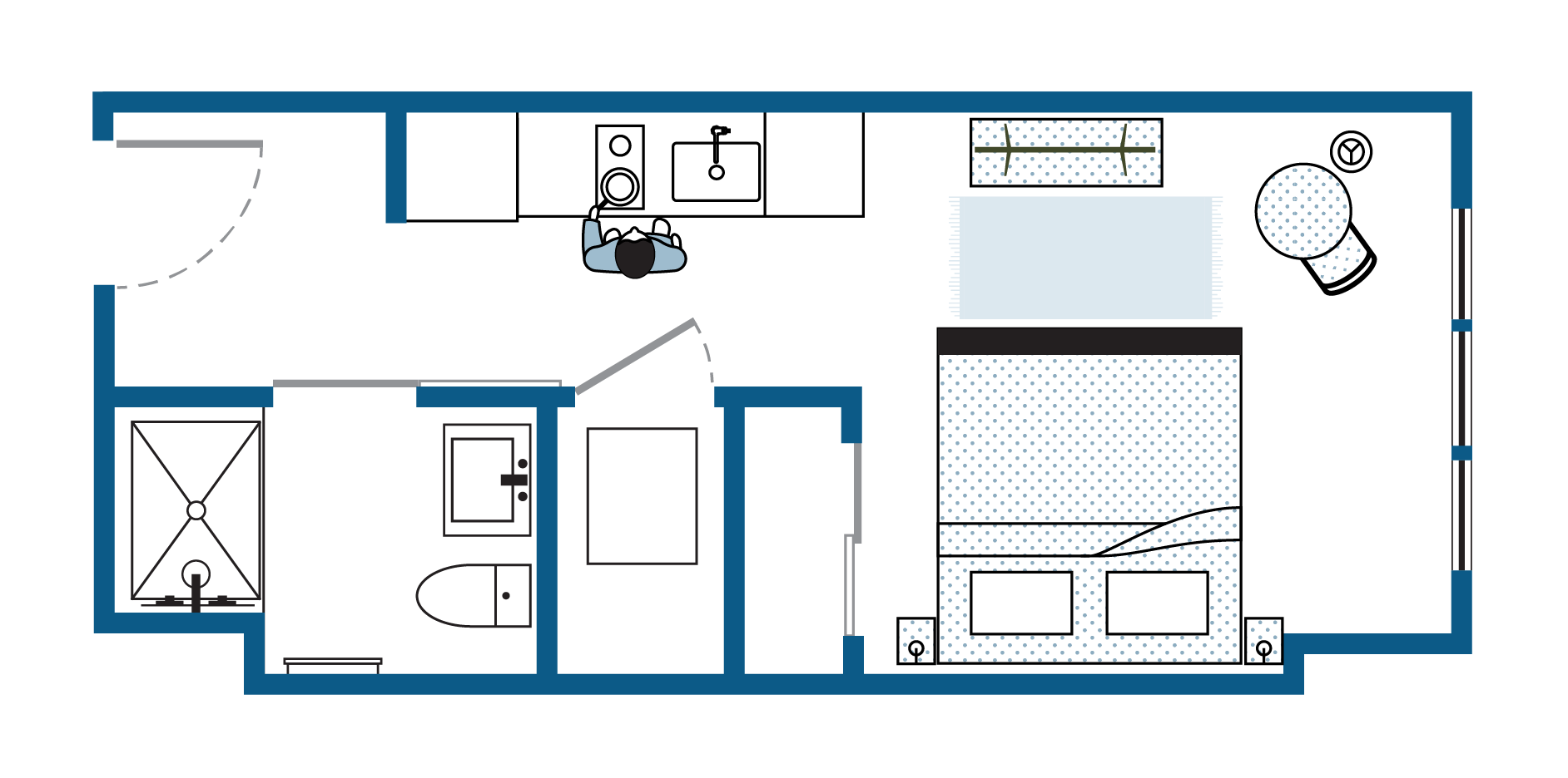 Studio floorplan